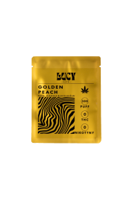 LUCY Golden Peach Vape – Jednorazowy Waporyzator 950 mg / 2 ml